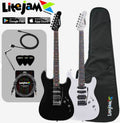 LiteJam RGB24 smart electric guitar with LED fretboard and accessories